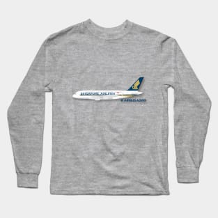 Singapore Airlines Airbus A380 Long Sleeve T-Shirt